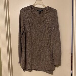Ellen Tracy Taupe Crew Neck Sweater
